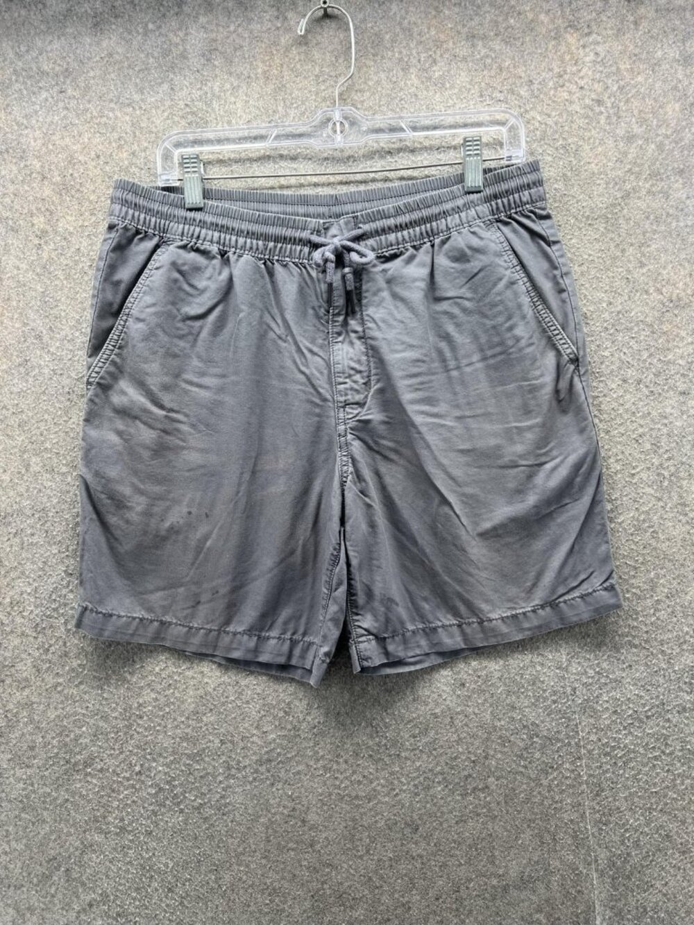 Patagonia Shorts Mens Medium Gray Sweat Drawstring Hemp Cotton Casual Summer